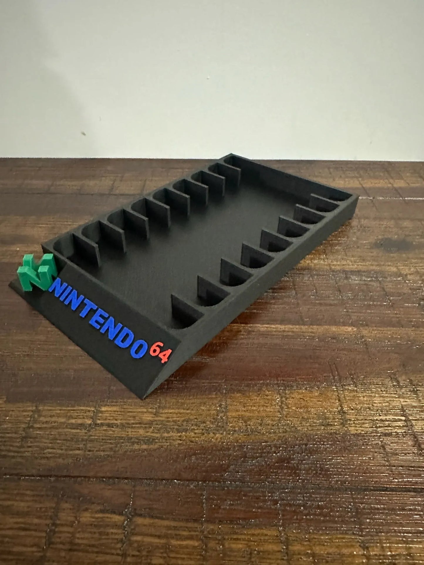 Nintendo 64 Game Holder - With 3D N64 Logo & Coloured Text - Holds 9 Games - Michael's 3D World