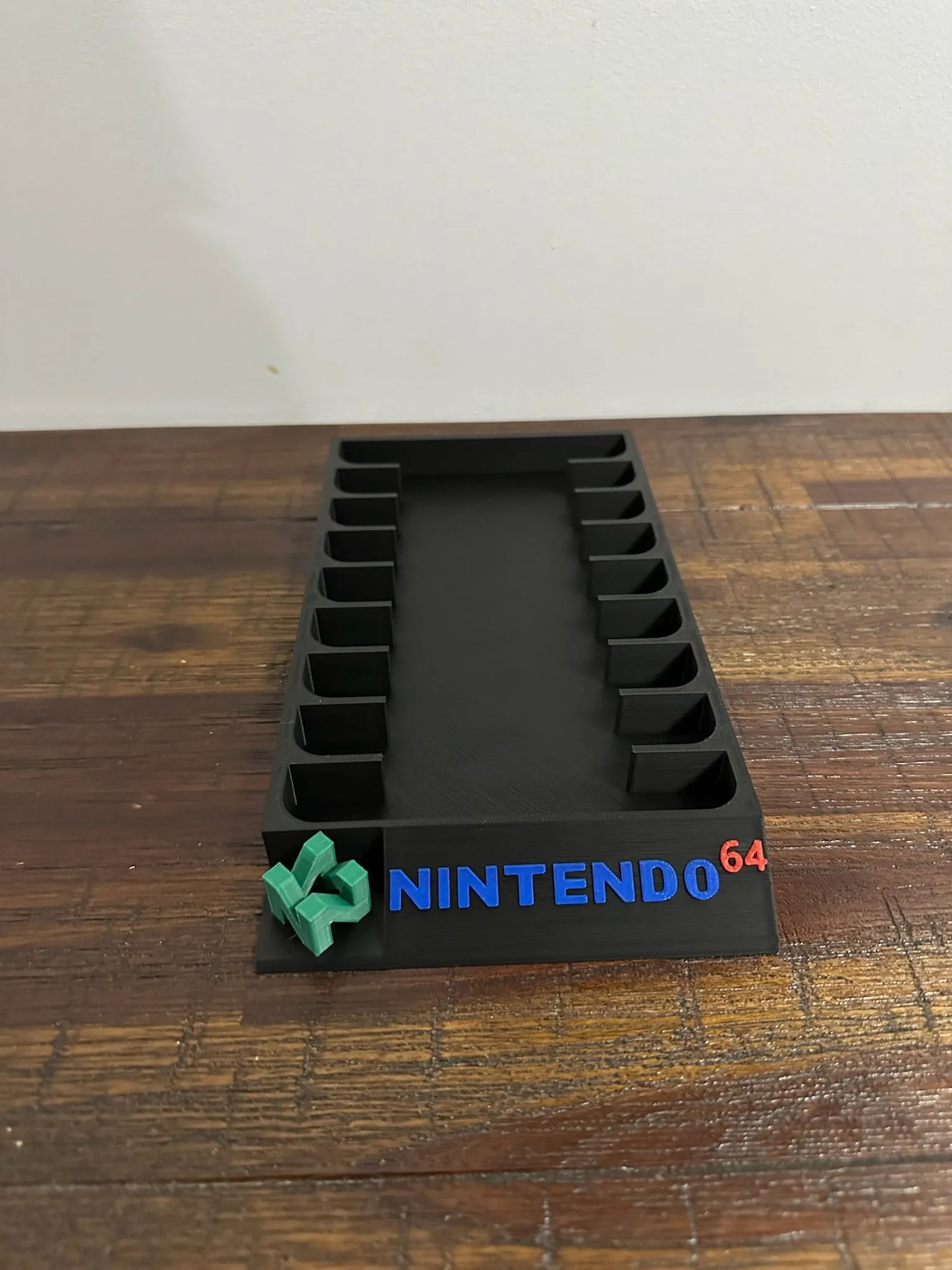 Nintendo 64 Game Holder - With 3D N64 Logo & Coloured Text - Holds 9 Games - Michael's 3D World