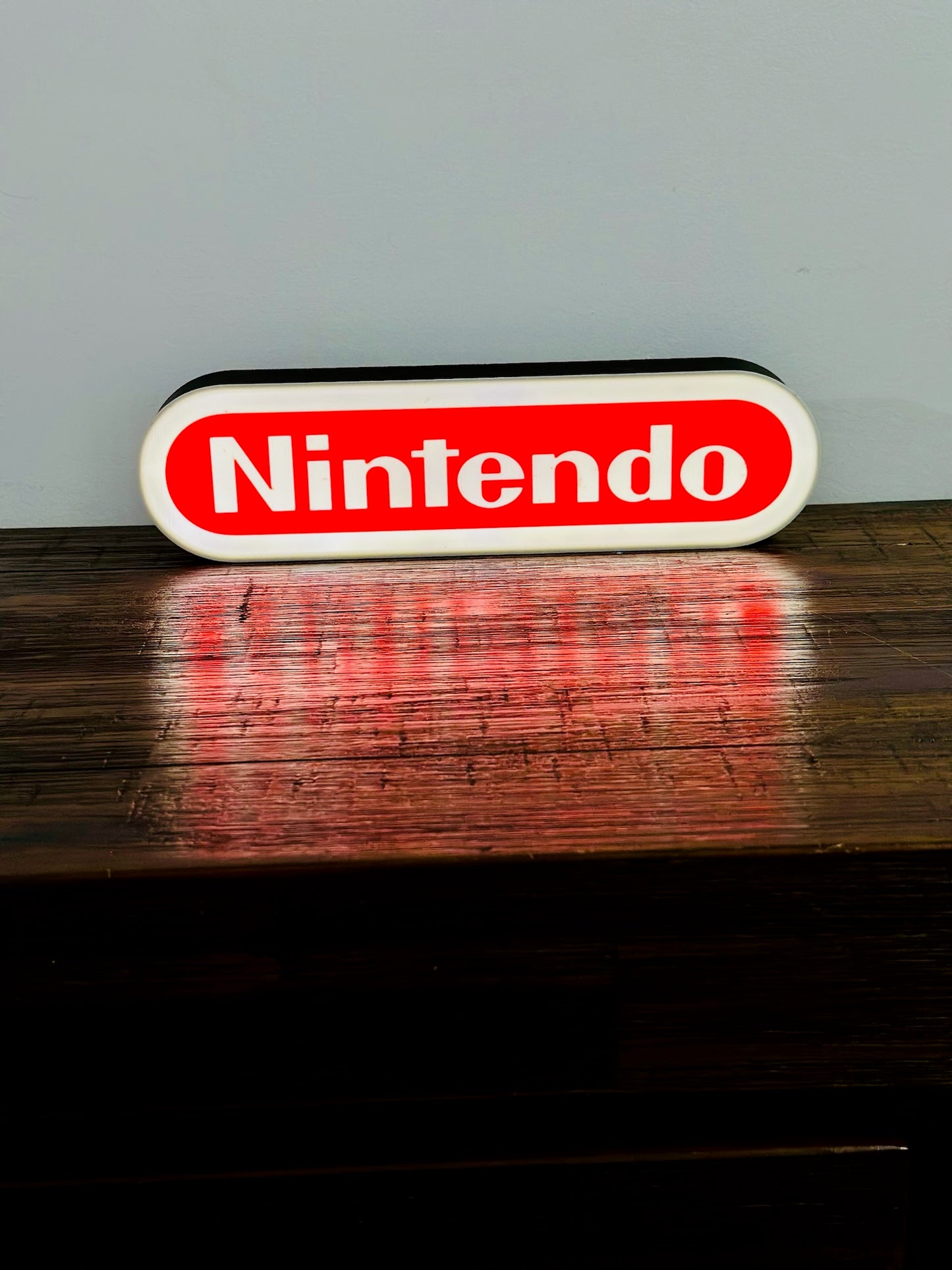 Nintendo Logo LED Light-Up Display Sign - Illuminate Your Gaming Space! ๐ฎ