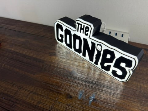 The Goonies - Black & White Light Up Sign / Night Light - USB Powered