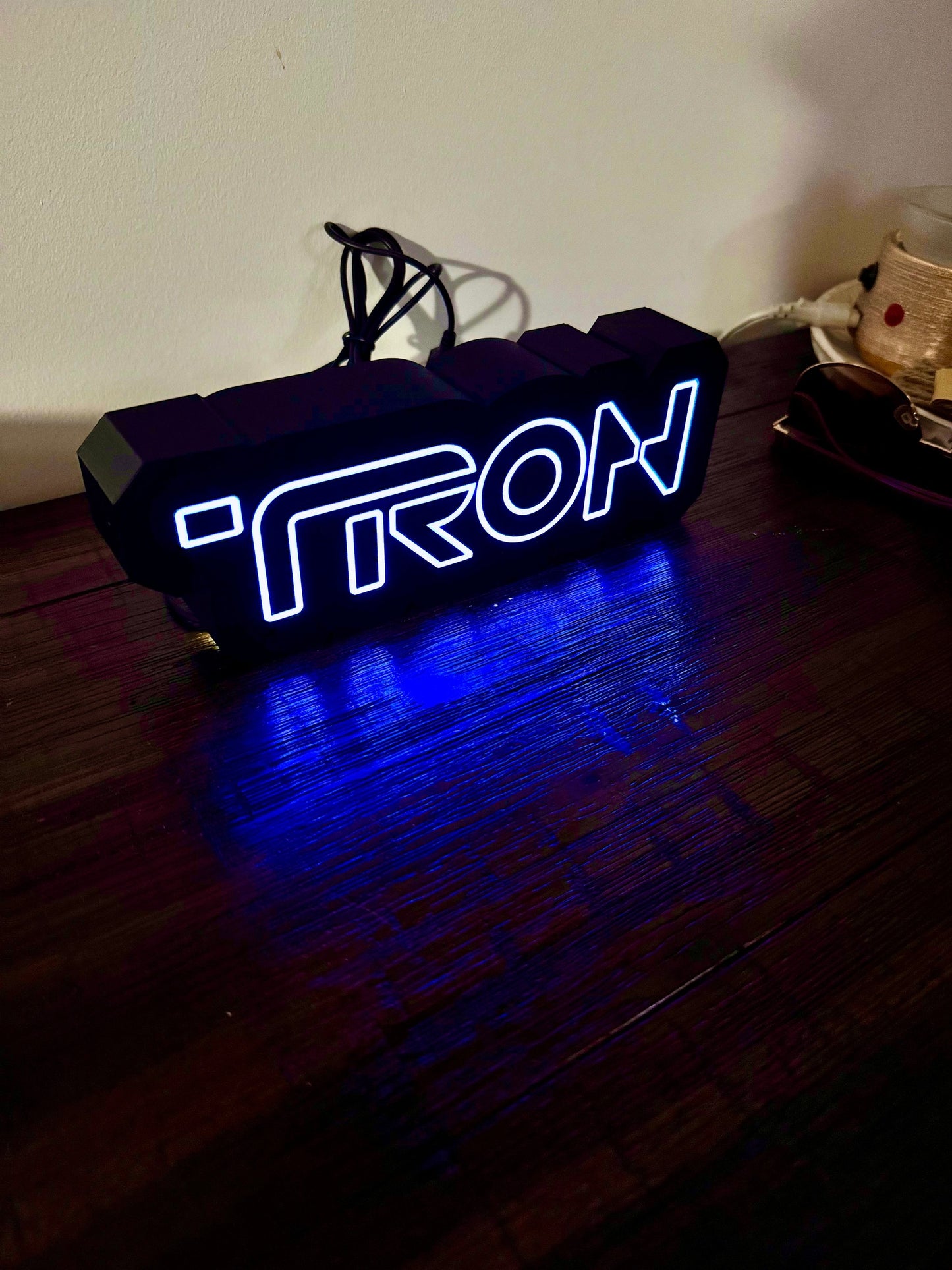 TRON Illuminated Desktop Sign - USB Powered
