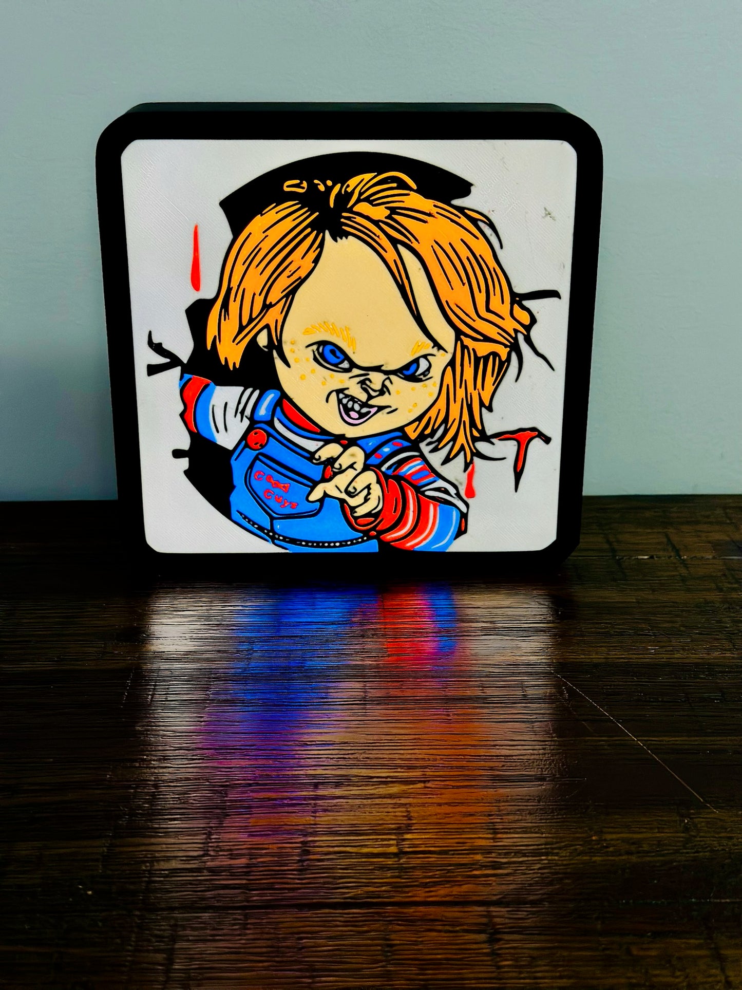 "Good Guy" Chucky - Light Up Sign / Night Light - USB Powered