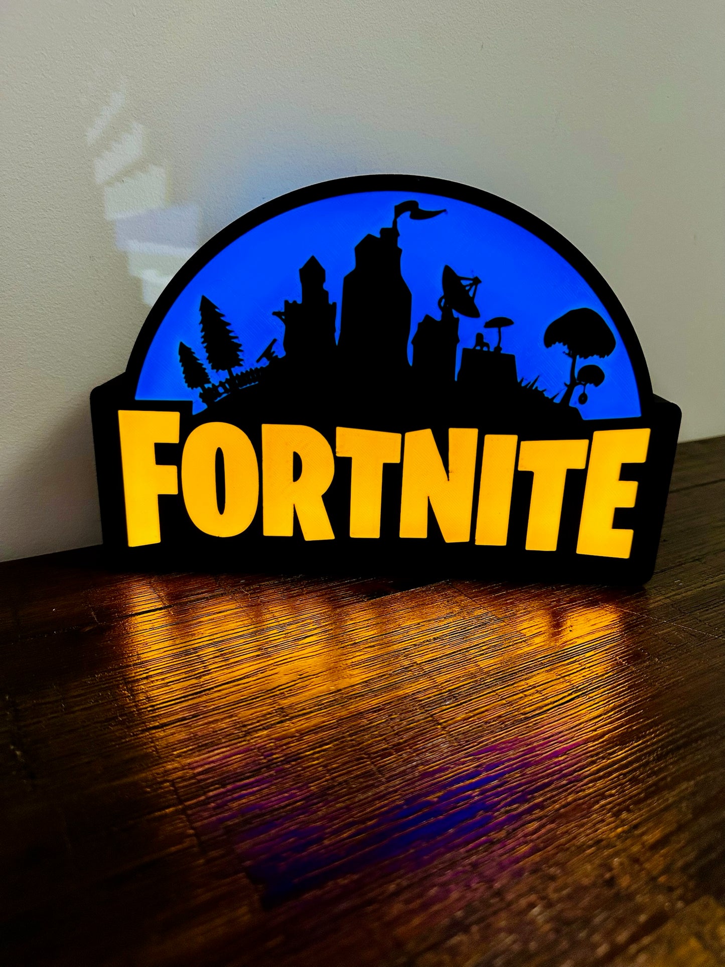 Fortnite Light Up Sign - Unique Wall Art Decoration - USB powered