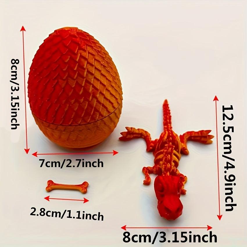 Small T-Rex Dinosaur Skeleton with his own Egg Enclosure & Dog Bone - Michael's 3D World