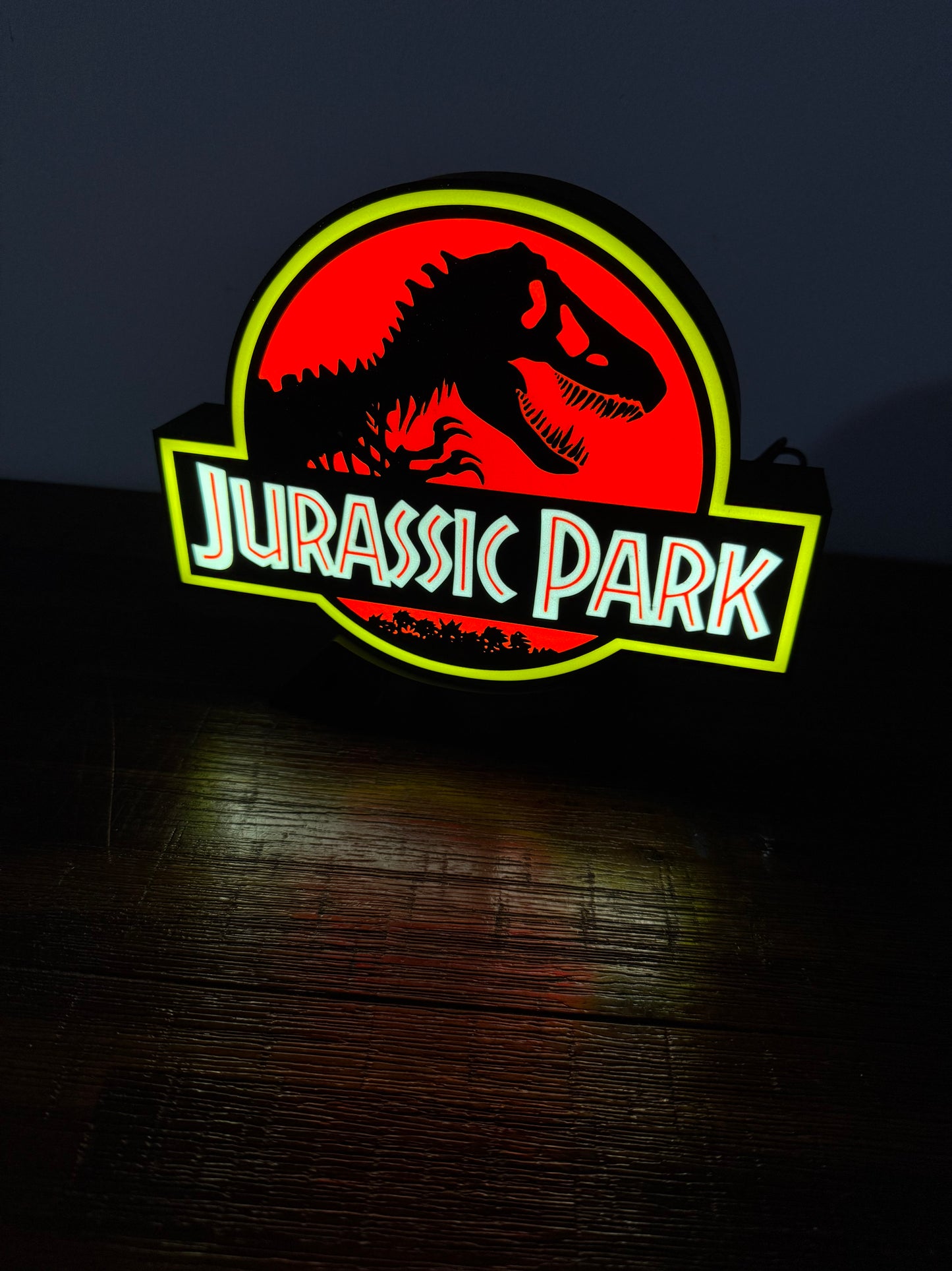 Jurassic Park - Unique Light Up Wall Art/Logo