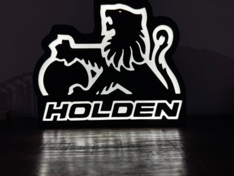 Holden Lion Badge - Light Up Artwork / Illuminated Wall Art / LED Display Sign