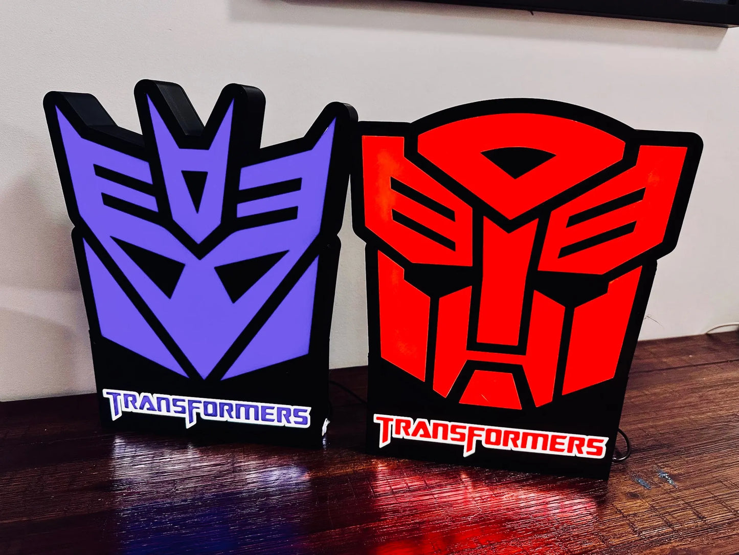 Transformers: Decepticon and Autobots Logos - Light up signs!
