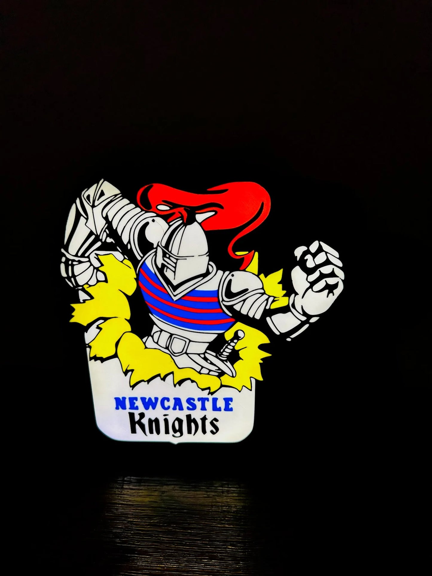 Newcastle Knights - 1992, old logo - NRL Team Logo - Light Up Sign