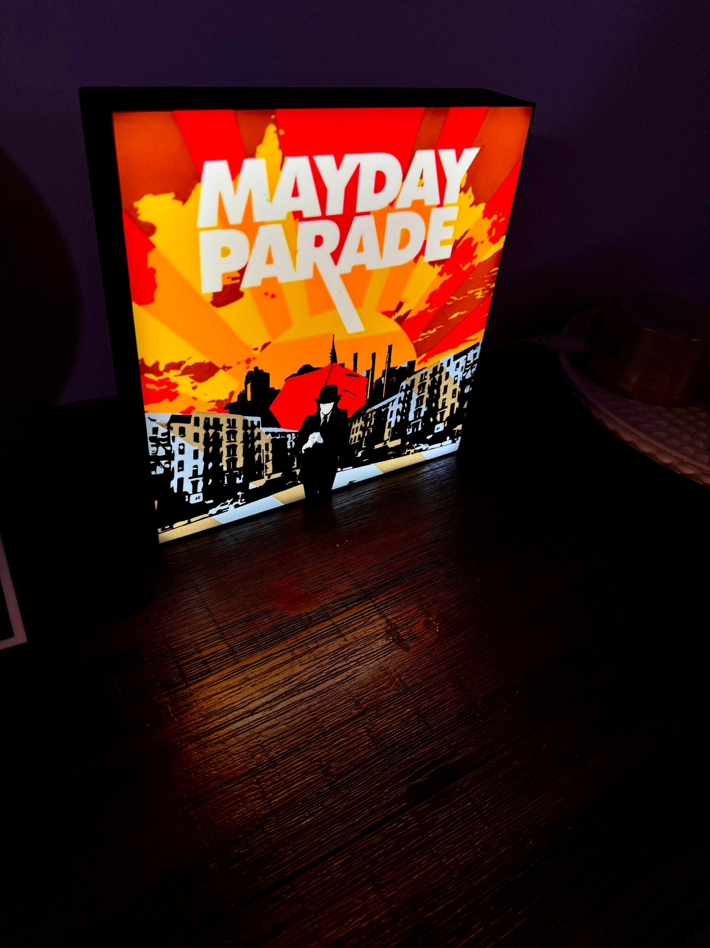 Mayday Parade Illuminated Wall Sign - USB Powered LED Display