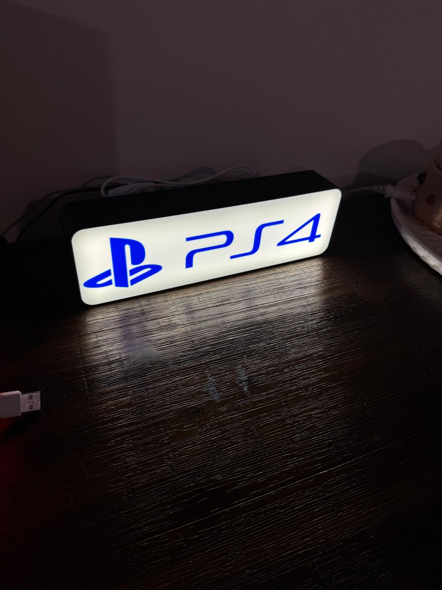 Playstation PS4 - Mini LED Light Up Sign / Night Light - USB Powered