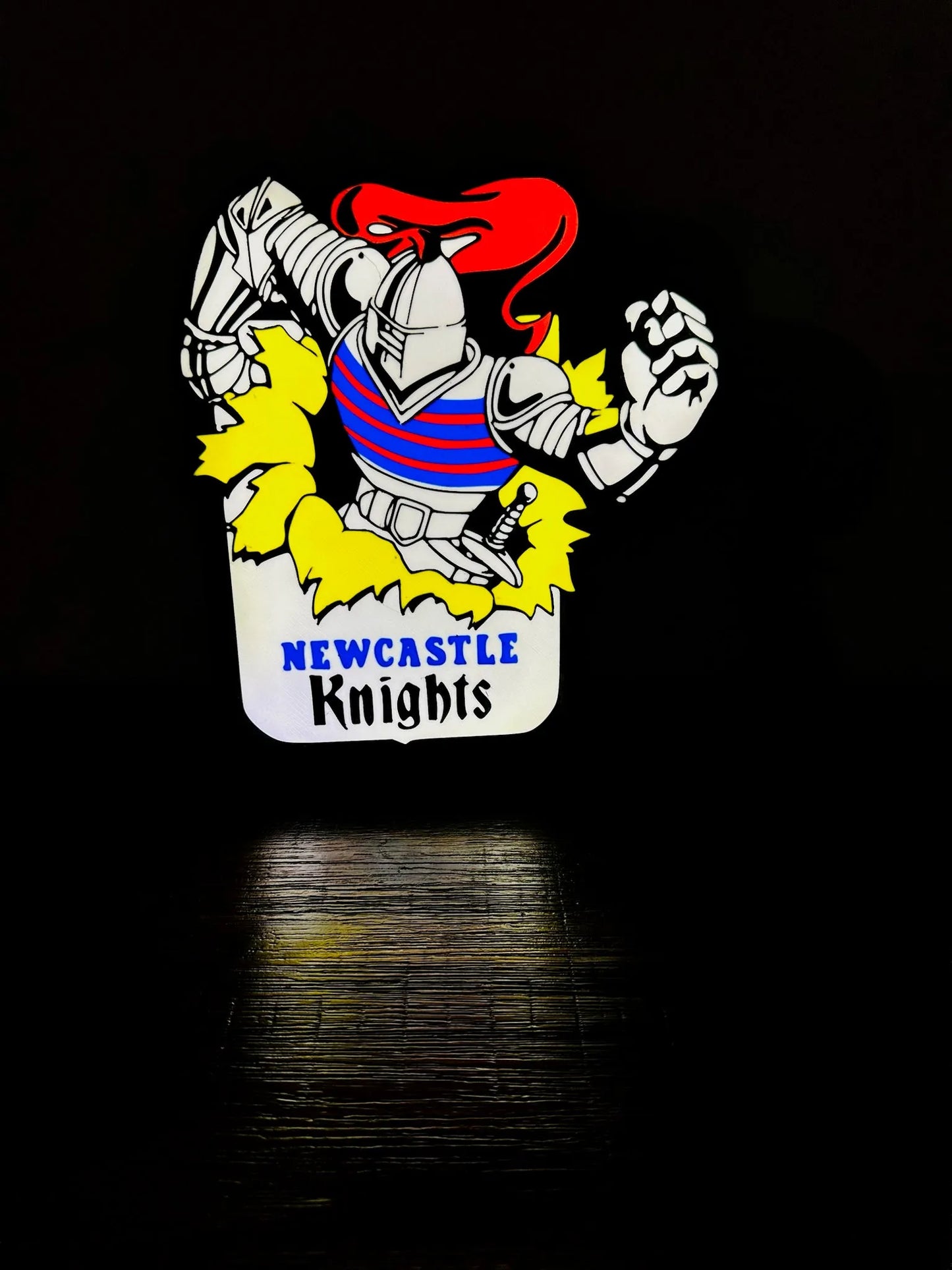 Newcastle Knights - 1992, old logo - NRL Team Logo - Light Up Sign