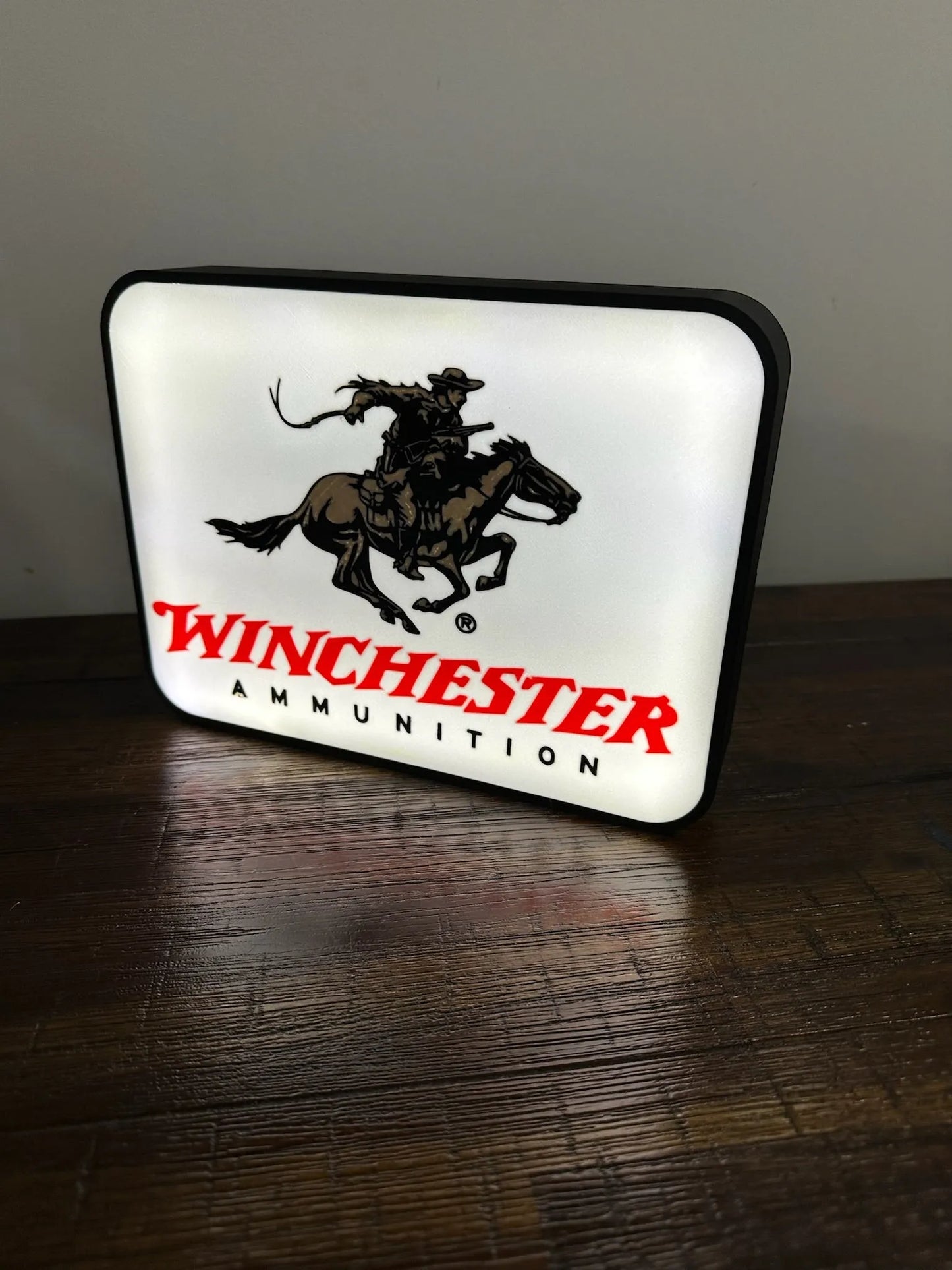 Light Up USB Powered Winchester Ammunition - Logo Wall Art - Michael's 3D World