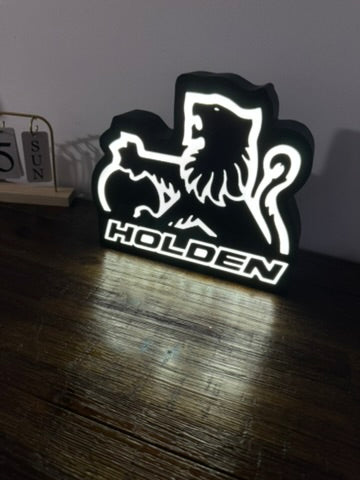 Holden Lion Badge - Light Up Artwork / Illuminated Wall Art / LED Display Sign