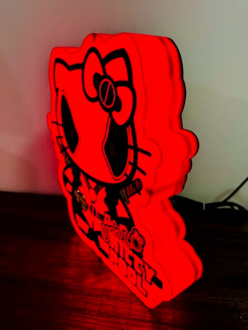 Hello Kitty x Deadpool - Hello Kitty Pool - Light Up Sign / LED Night Light - USB Powered