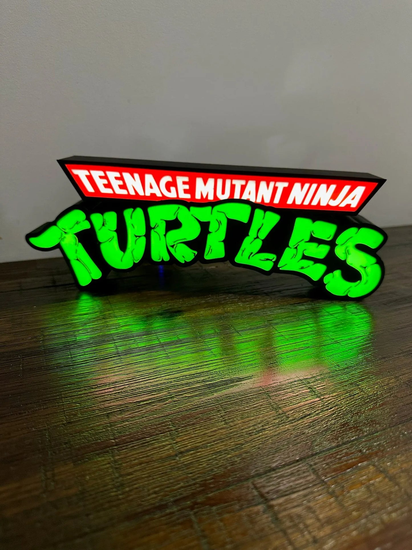 TMNT - Teenage Mutant Ninja Turtles - Logo - Night Light / Light Box / Light Up Wall Art - Michael's 3D World