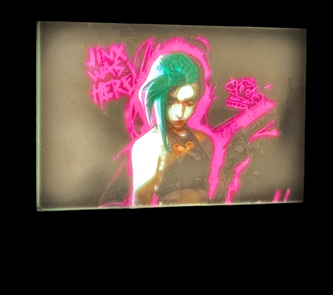 Arcane: Jinx was here - Bright light up USB Powered Night Light - Michael's 3D World