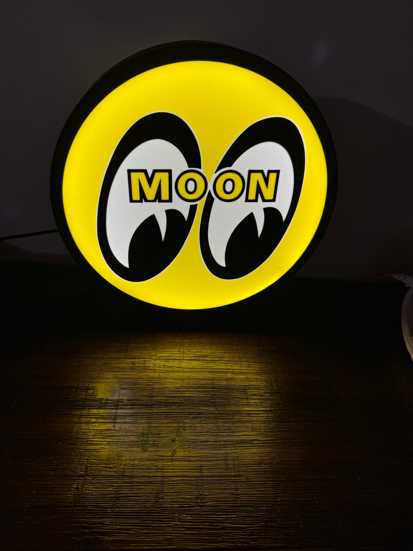 Moon Eyes Logo LED Light Up Artwork / Wall Art / Sign