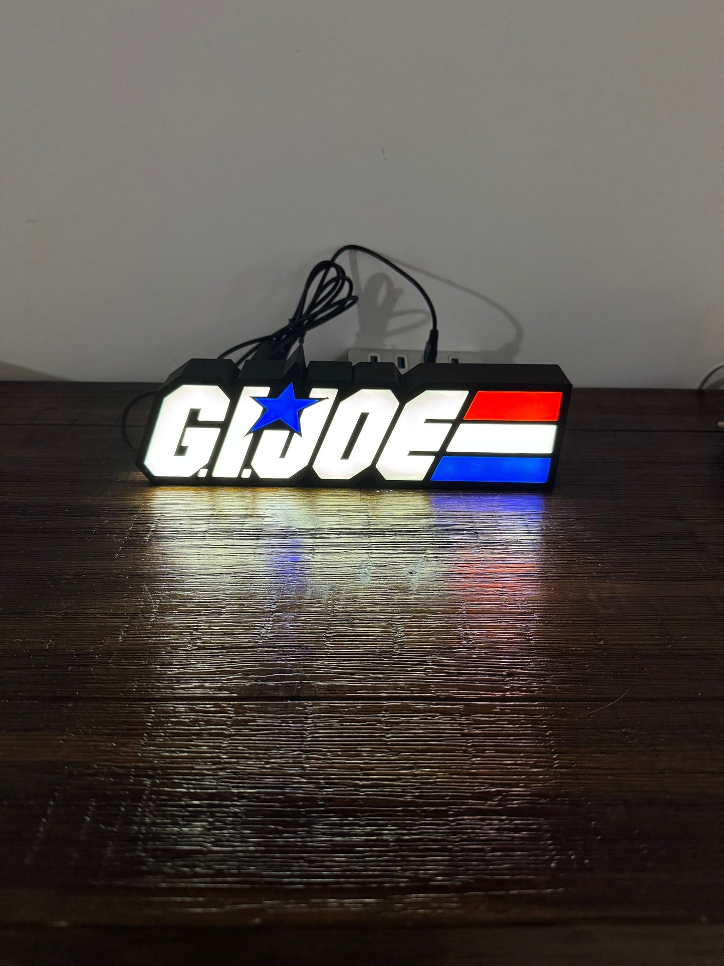 G.I. Joe Logo - Light Up Sign / Night Light - USB Powered
