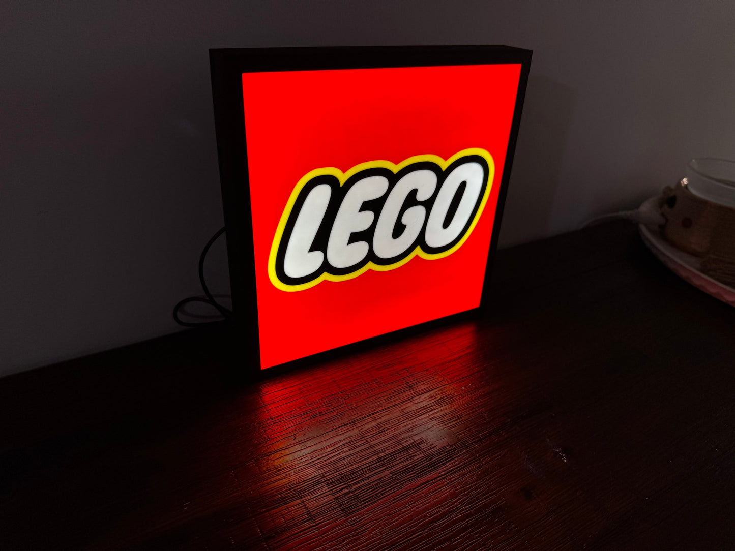 LEGO Logo - Light Up Artwork / Wall Art / Sign