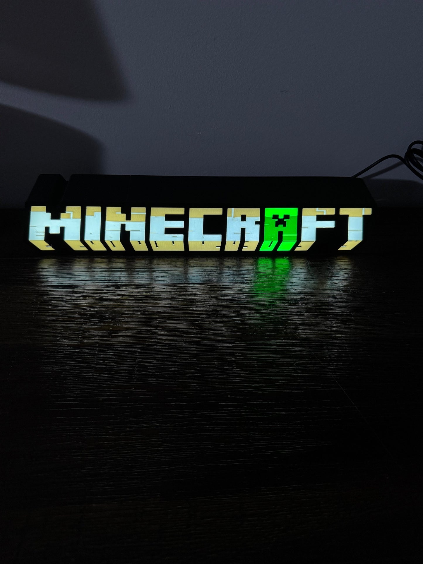 Minecraft Logo - Full Size LED Lit Light Box / Night Light