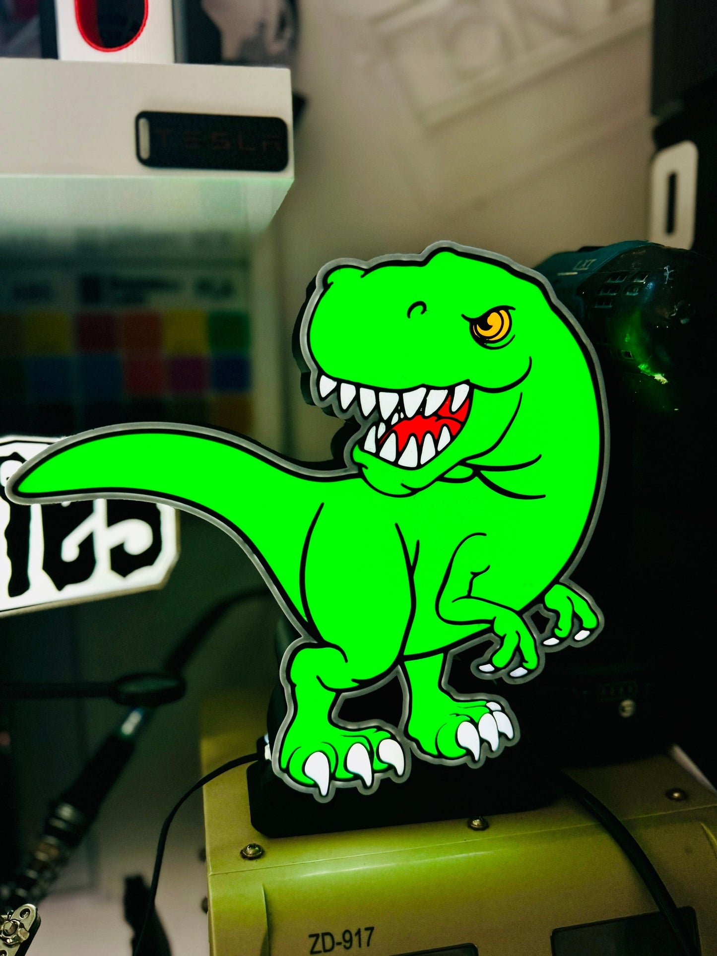 T-Rex Dinosaur Light Up Wall Decoration/Night Light - USB Powered! - Michael's 3D World