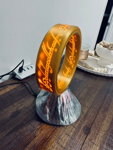 Lord Of The Rings - The One Ring - Unique Wall Art / Night Light