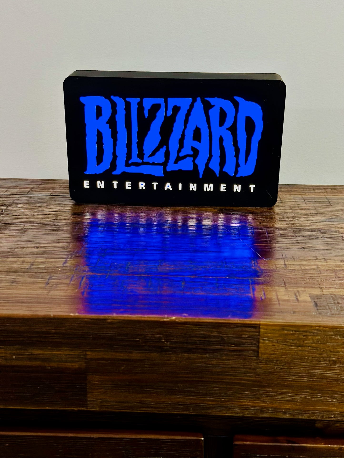 Blizzard Entertainment: Vivid blue light up sign / wall art