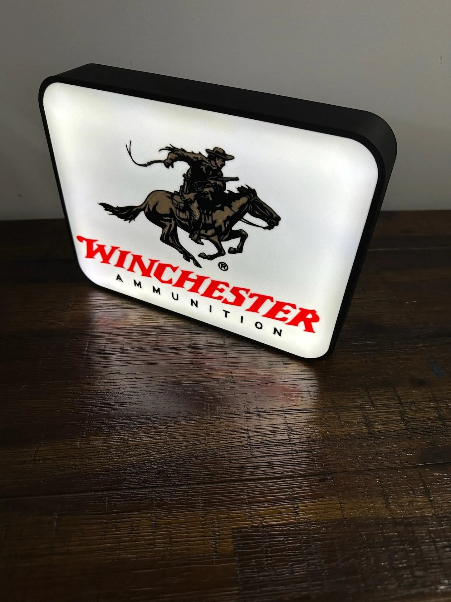 Light Up USB Powered Winchester Ammunition - Logo Wall Art - Michael's 3D World