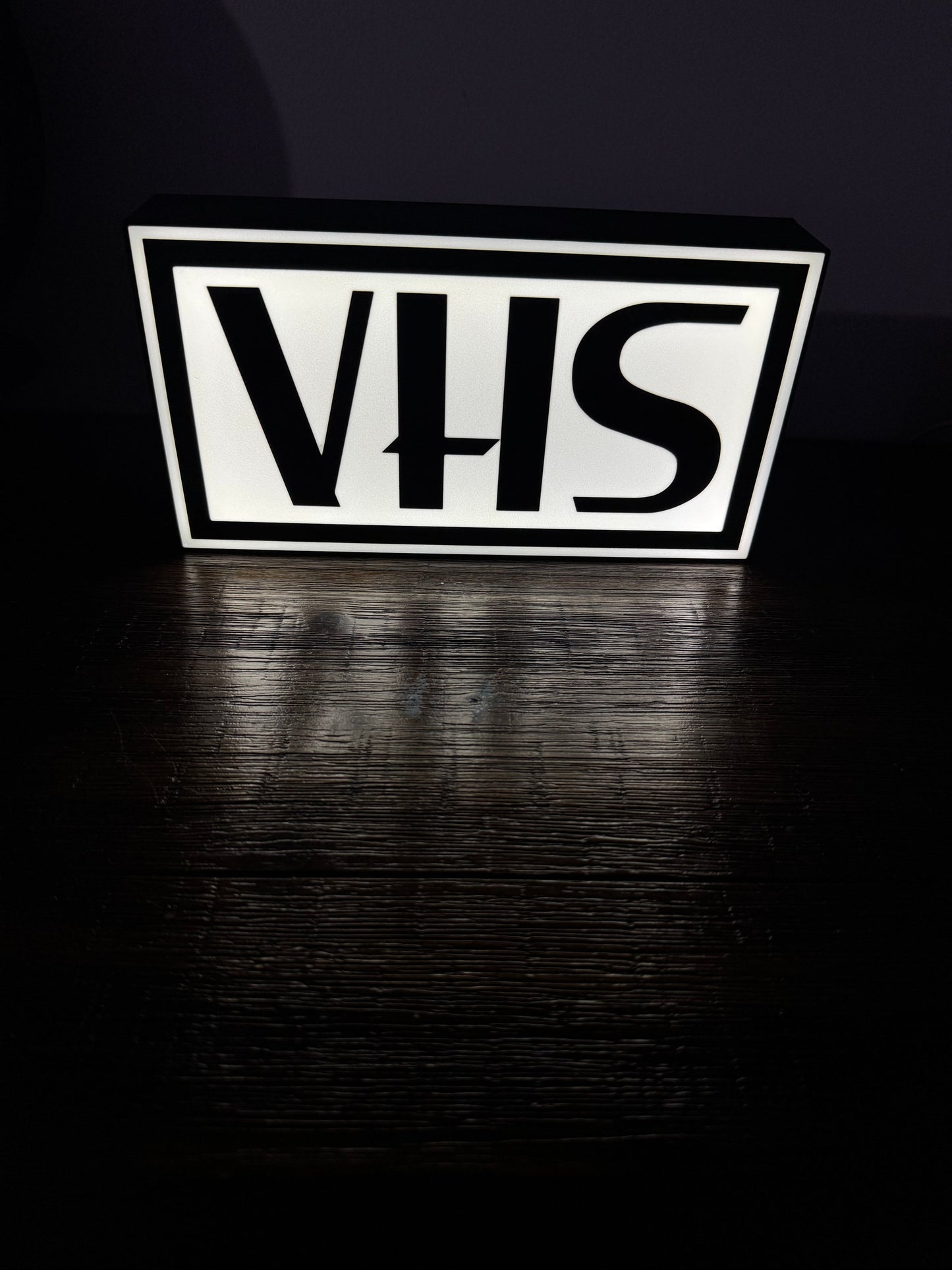 VHS Video Tape Logo - LED Light Up Logo/Wall Art