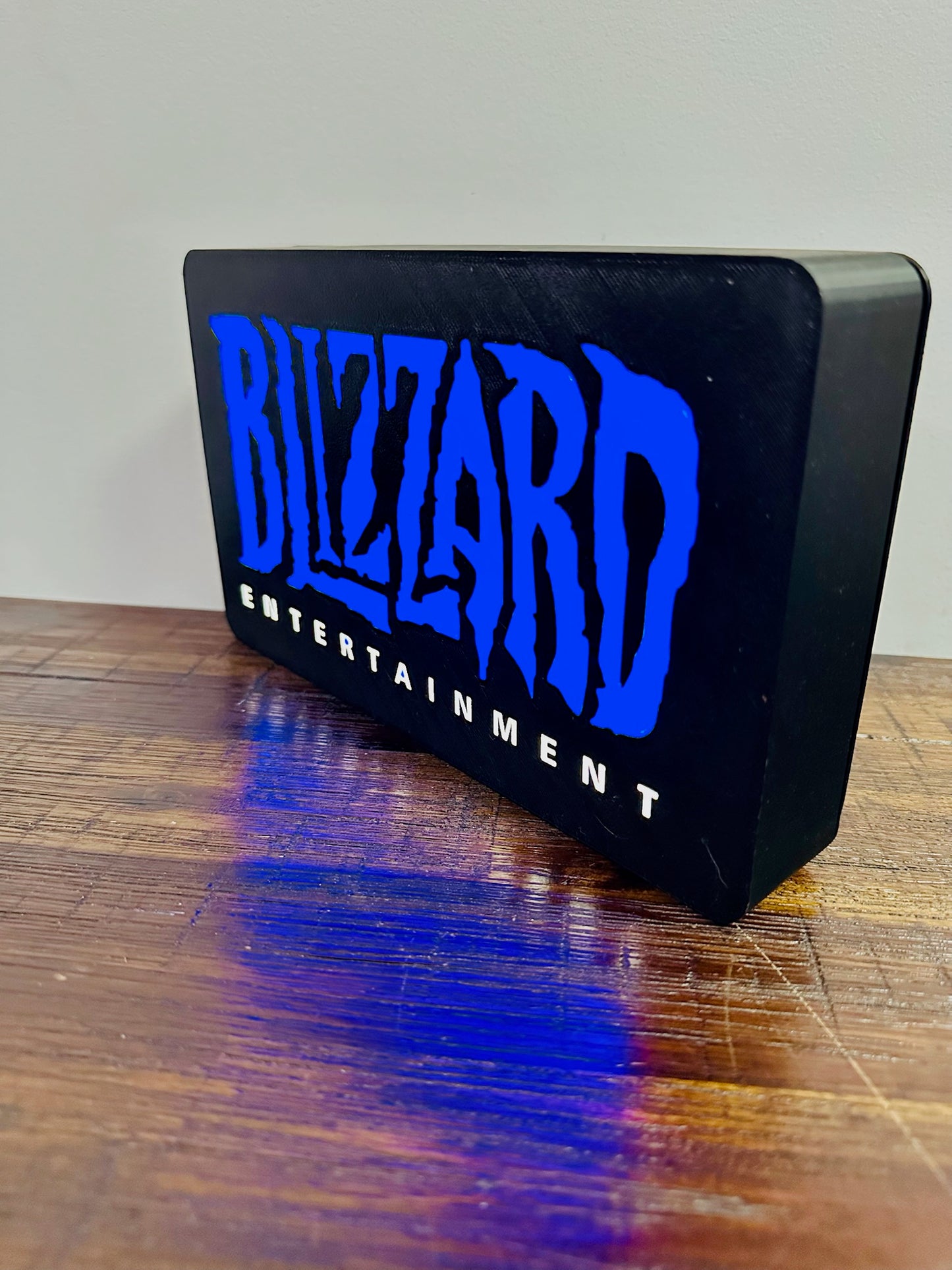 Blizzard Entertainment: Vivid blue light up sign / wall art