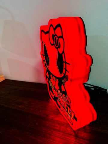 Hello Kitty x Deadpool - Hello Kitty Pool - Light Up Sign / LED Night Light - USB Powered