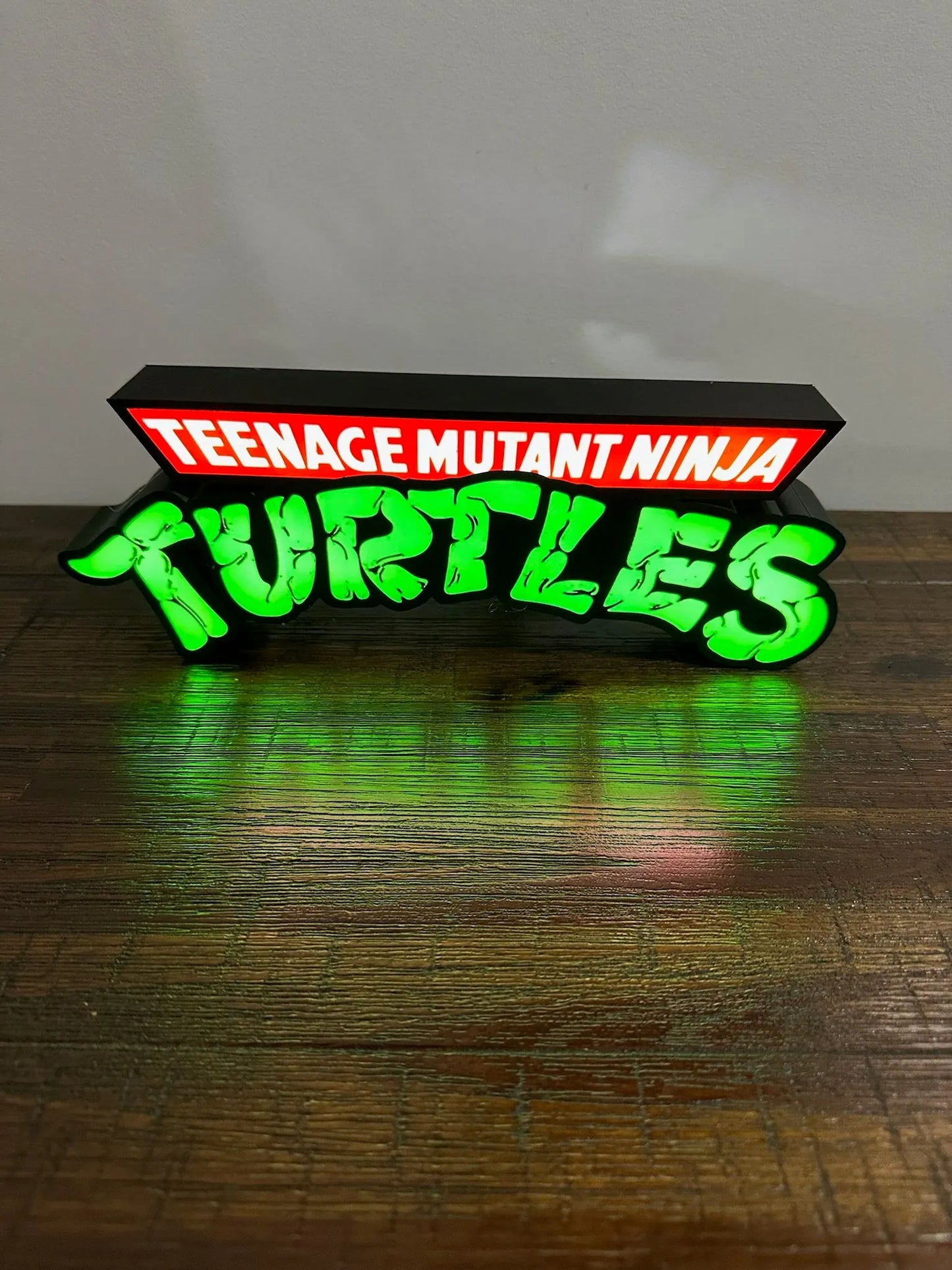 TMNT - Teenage Mutant Ninja Turtles - Logo - Night Light / Light Box / Light Up Wall Art - Michael's 3D World