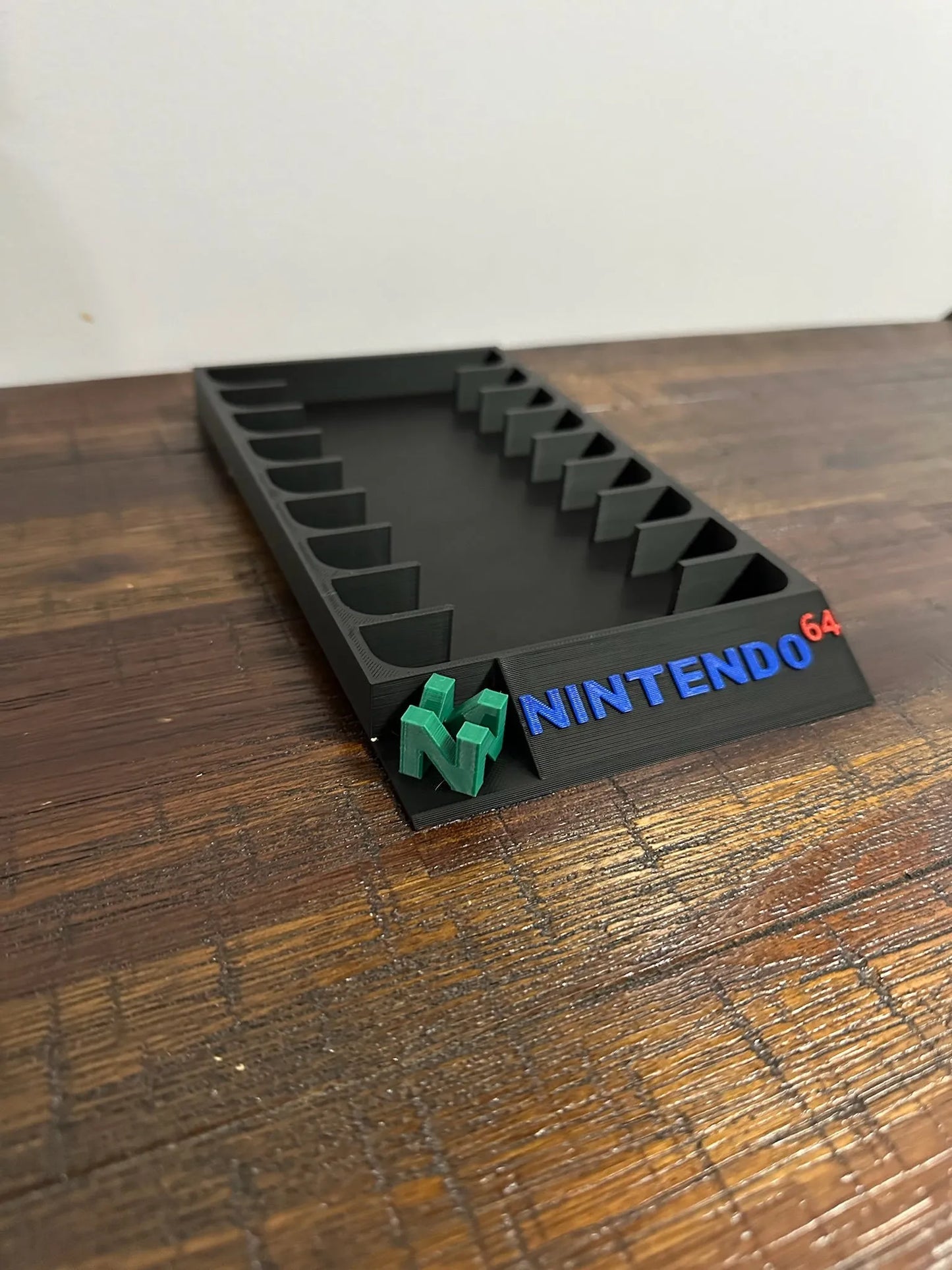 Nintendo 64 Game Holder - With 3D N64 Logo & Coloured Text - Holds 9 Games - Michael's 3D World