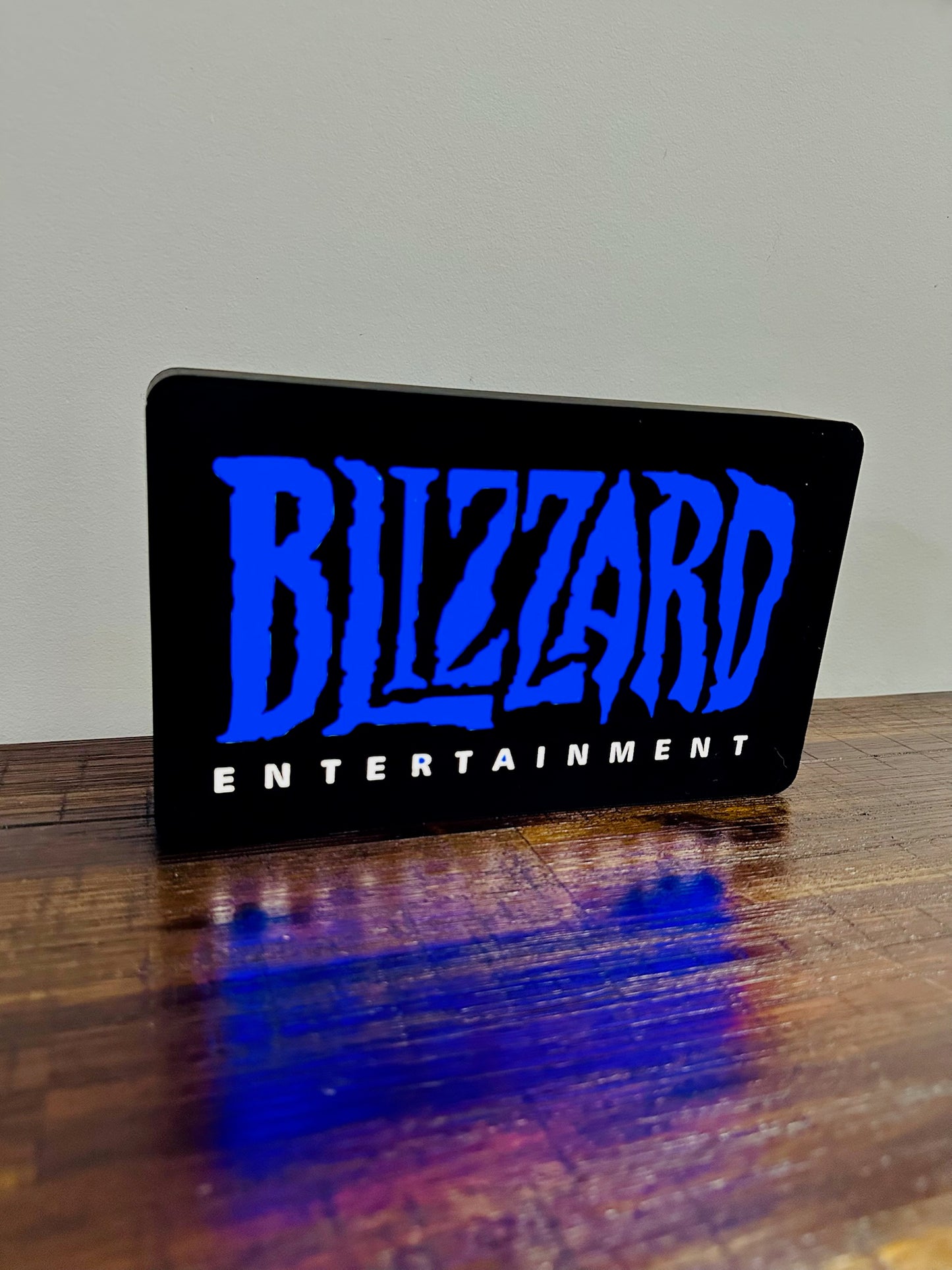 Blizzard Entertainment: Vivid blue light up sign / wall art