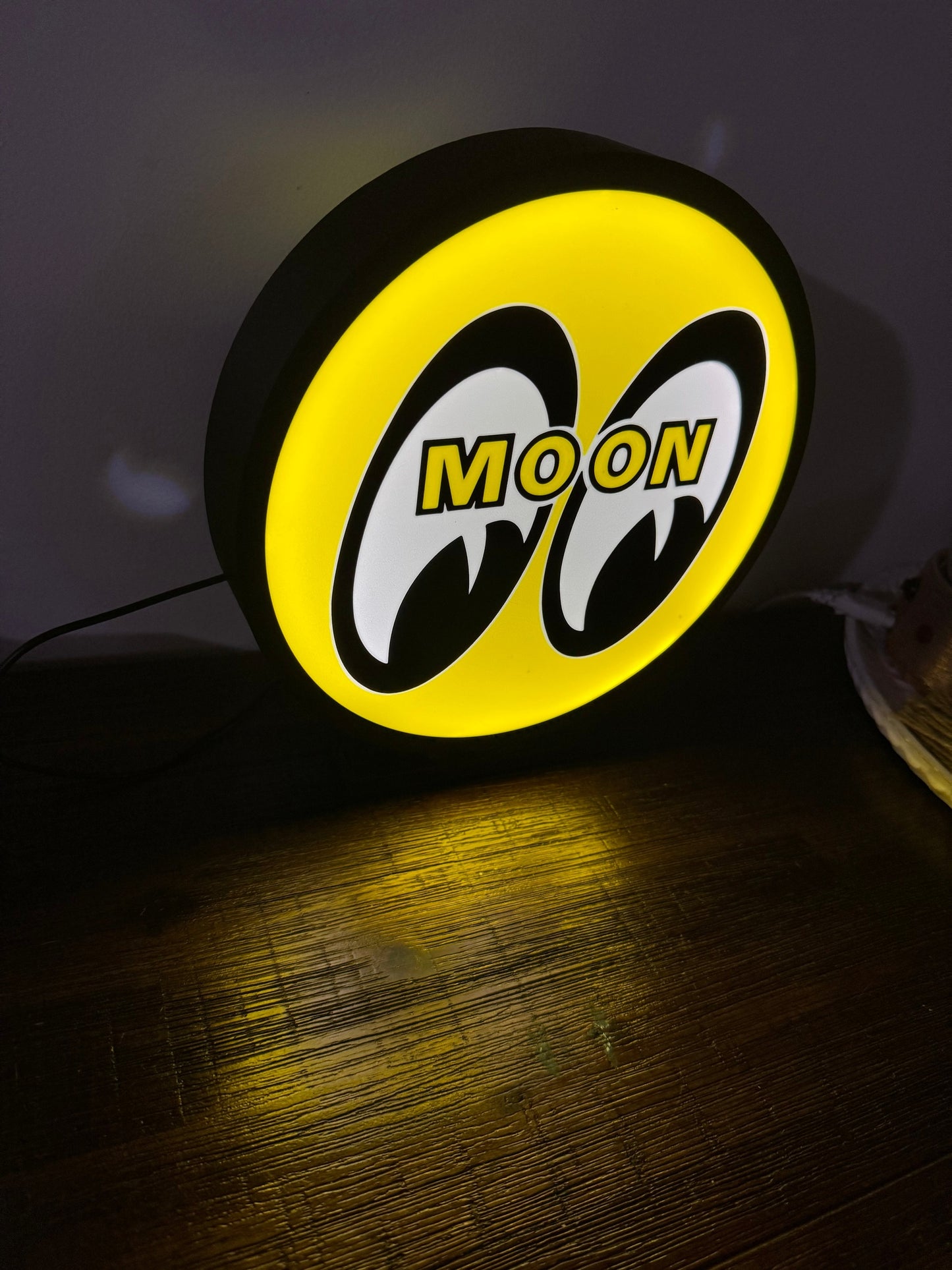 Moon Eyes Logo LED Light Up Artwork / Wall Art / Sign