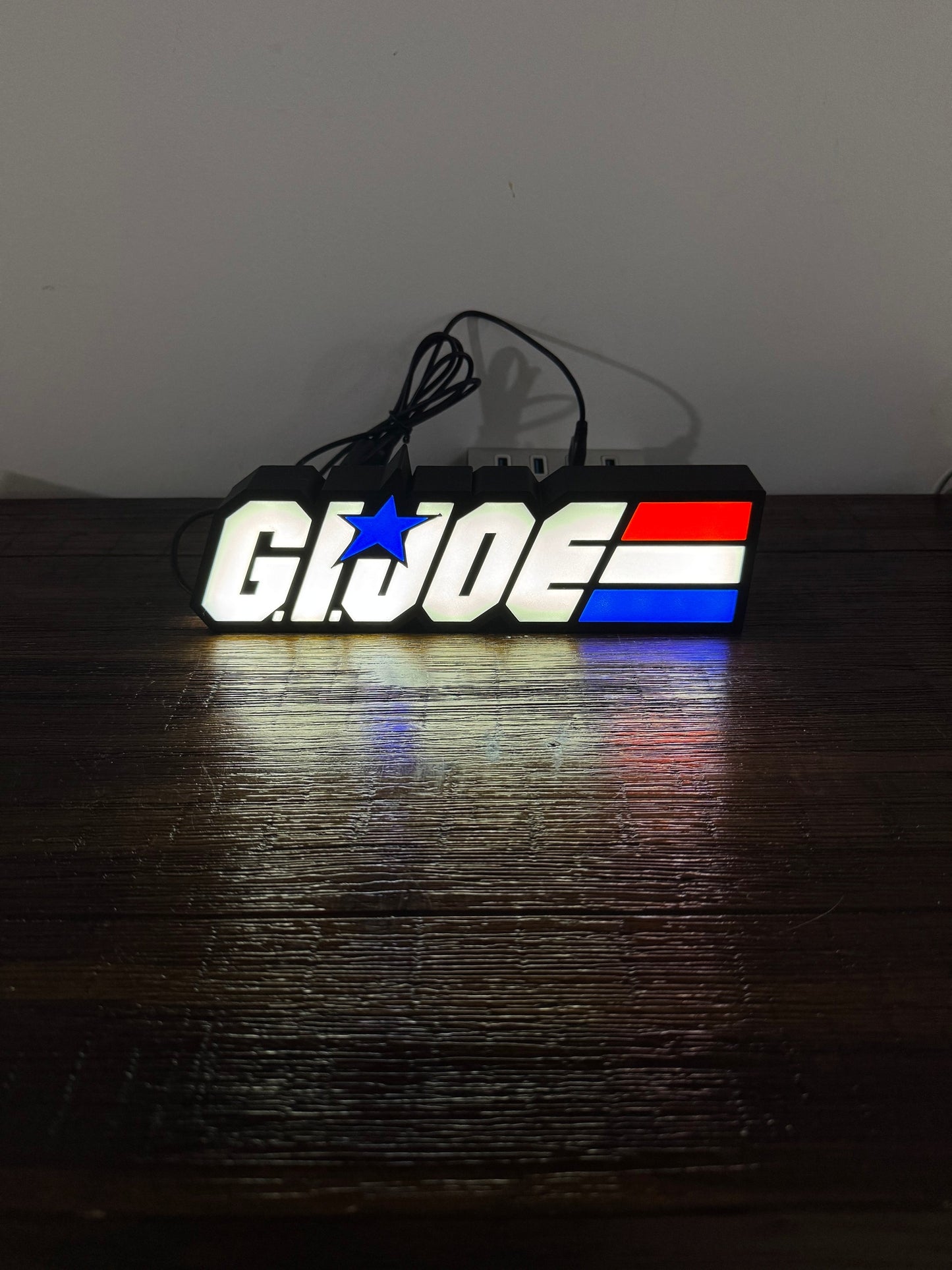G.I. Joe Logo - Light Up Sign / Night Light - USB Powered