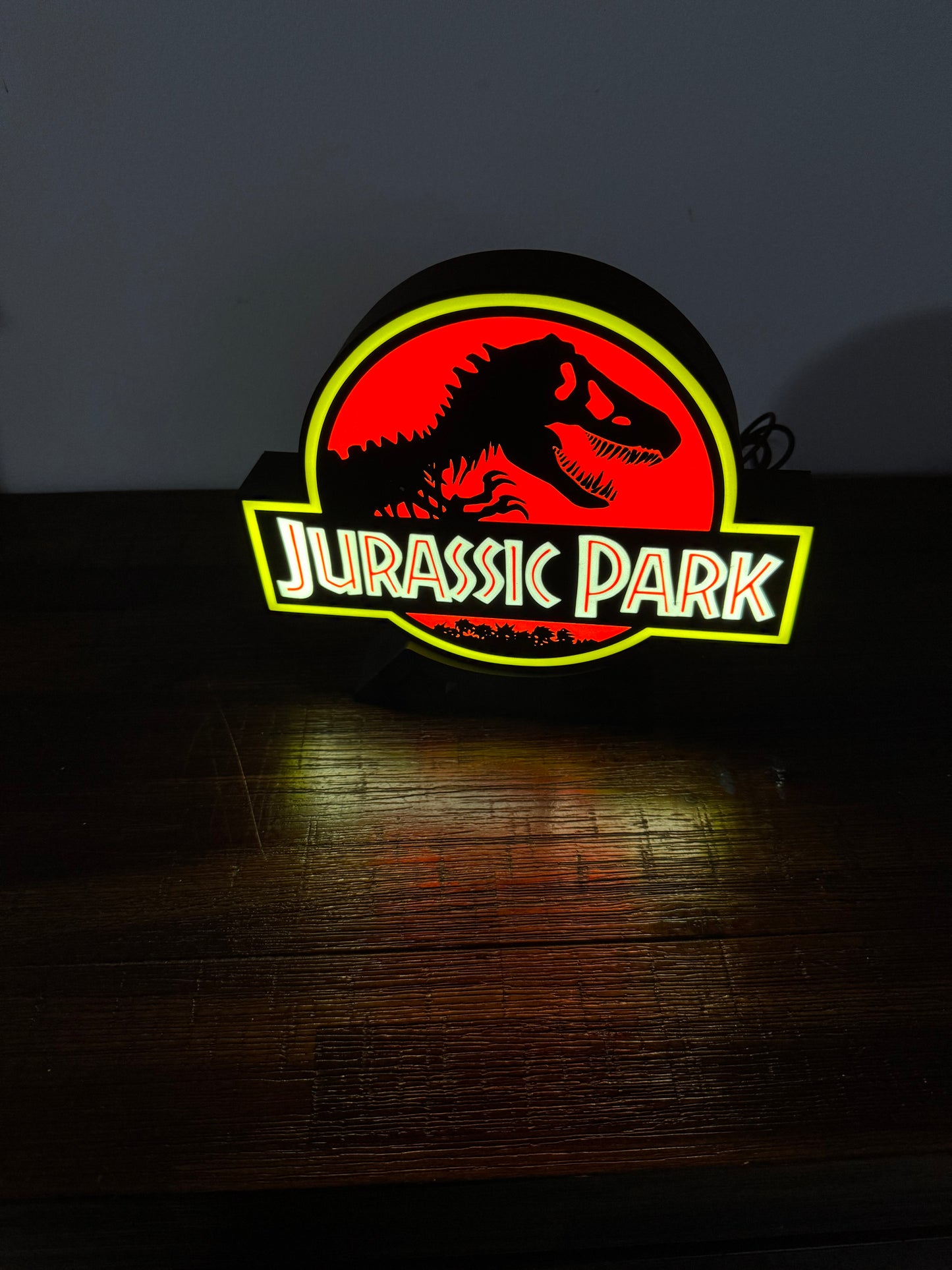 Jurassic Park - Unique Light Up Wall Art/Logo