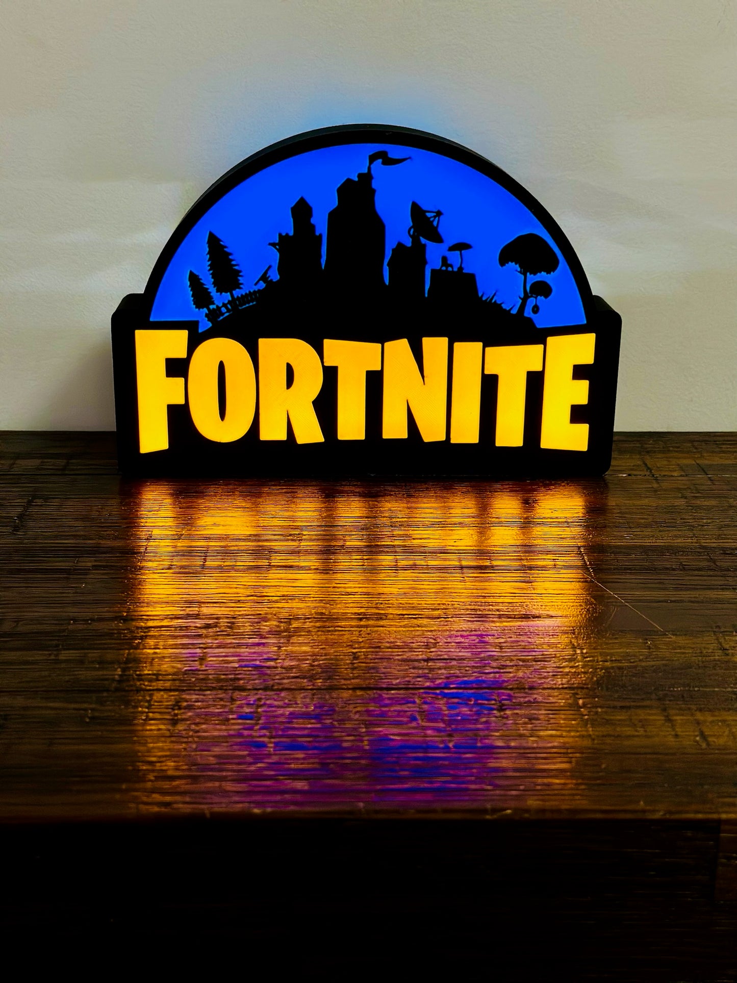 Fortnite Light Up Sign - Unique Wall Art Decoration - USB powered