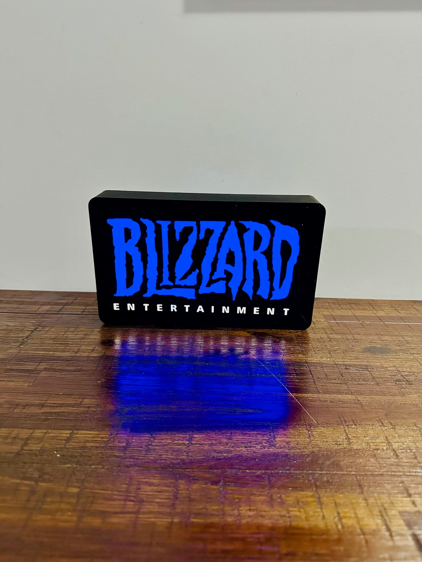 Blizzard Entertainment: Vivid blue light up sign / wall art