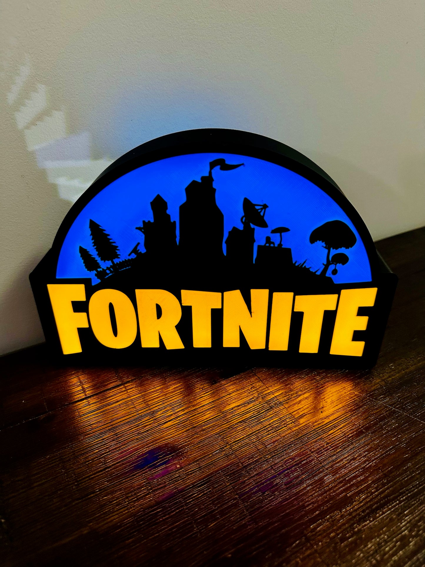 Fortnite Light Up Sign - Unique Wall Art Decoration - USB powered