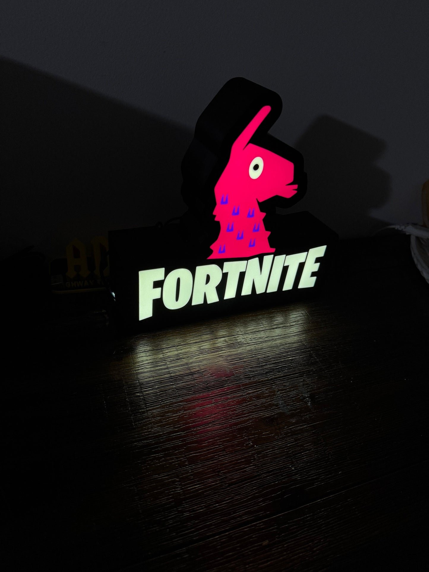 Fortnite Llama Nightlight, LED - USB powered With Wall Or Desk Mount
