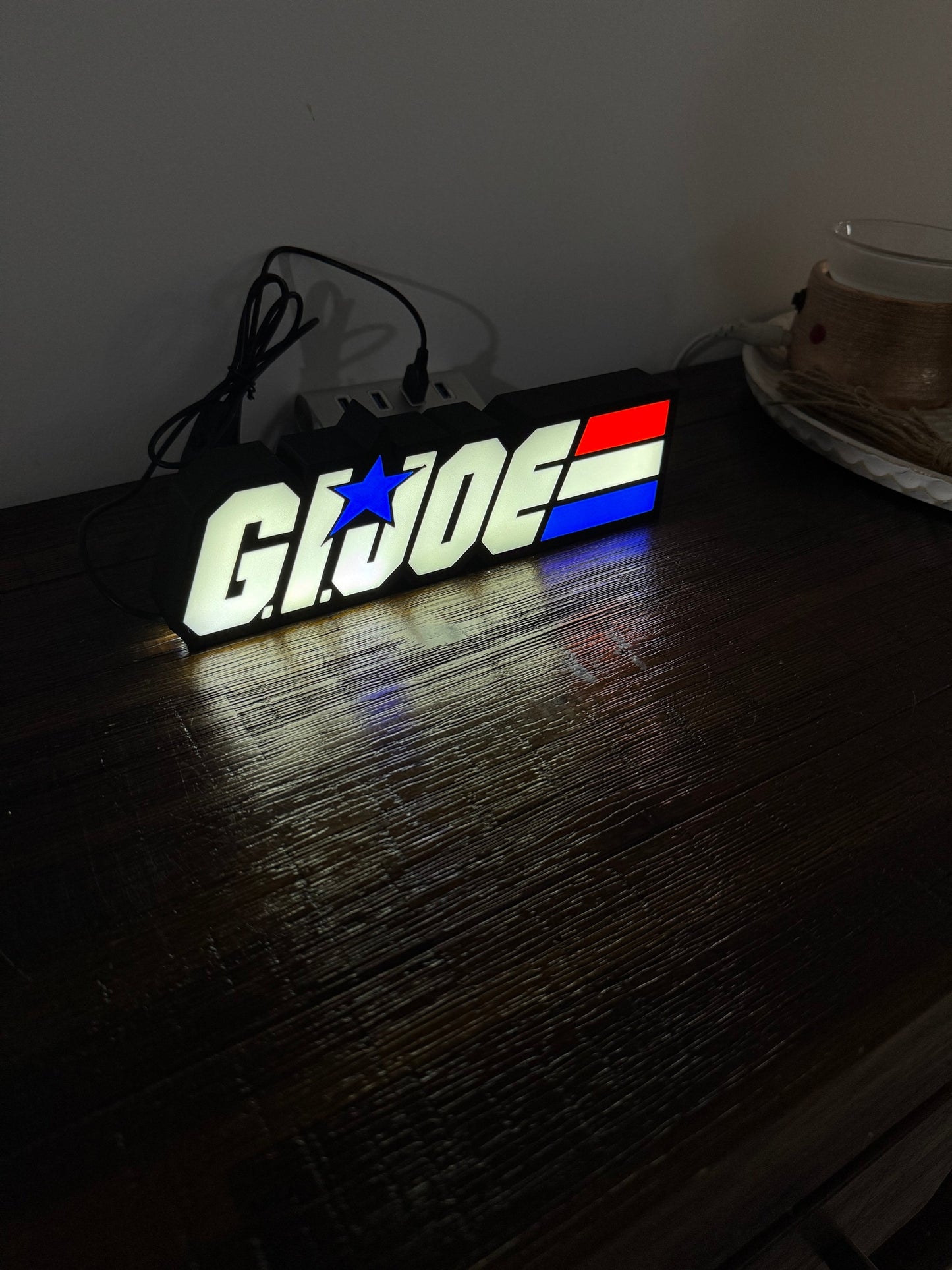 G.I. Joe Logo - Light Up Sign / Night Light - USB Powered