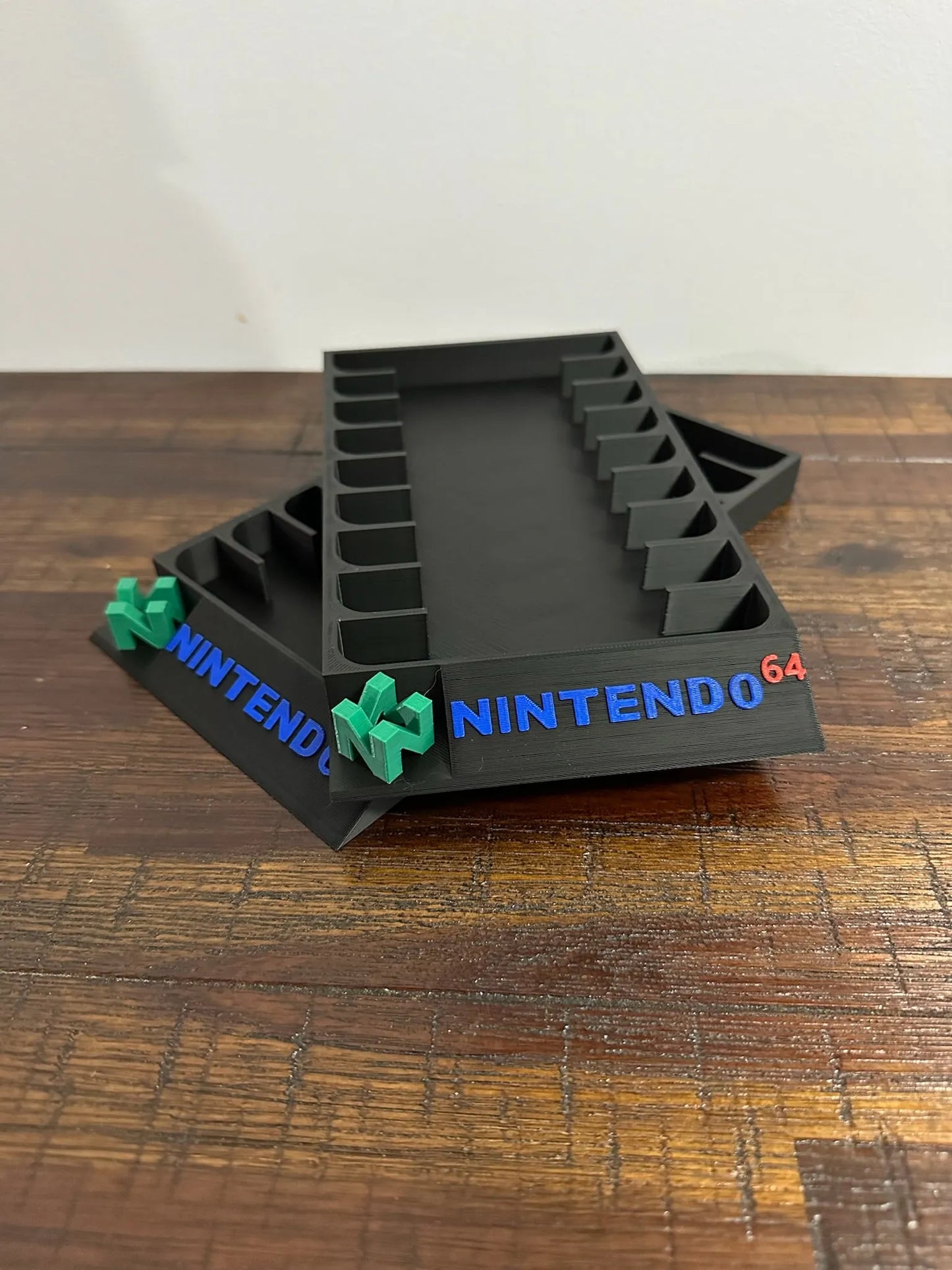 Nintendo 64 Game Holder - With 3D N64 Logo & Coloured Text - Holds 9 Games - Michael's 3D World