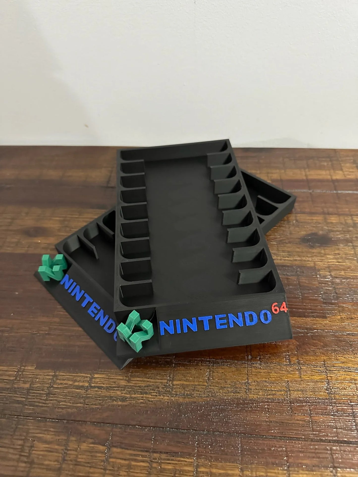 Nintendo 64 Game Holder - With 3D N64 Logo & Coloured Text - Holds 9 Games - Michael's 3D World