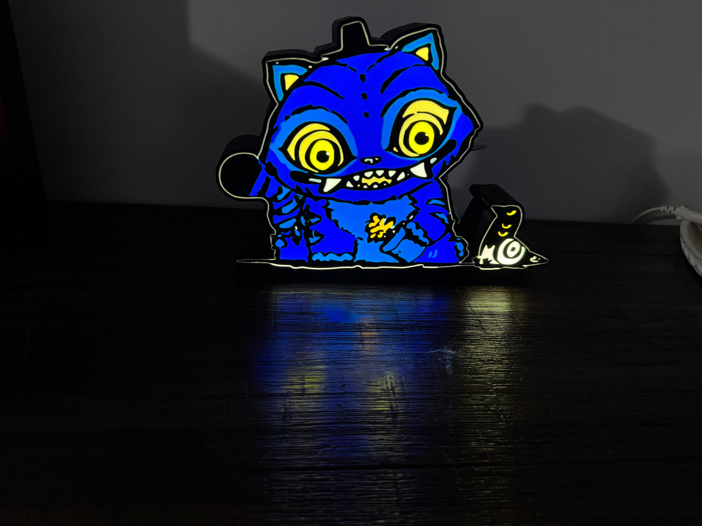 KPOP Demon Hunters KDH - Derpy & Bird Fan Art LED Illuminated Wall Sign - USB Powered Display
