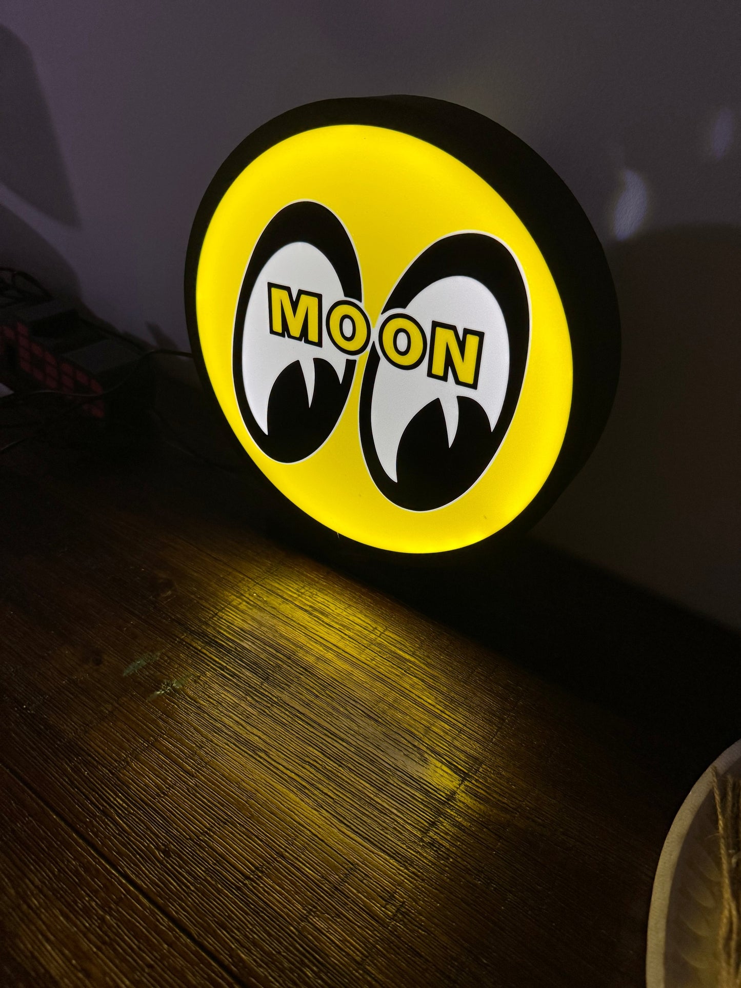Moon Eyes Logo LED Light Up Artwork / Wall Art / Sign