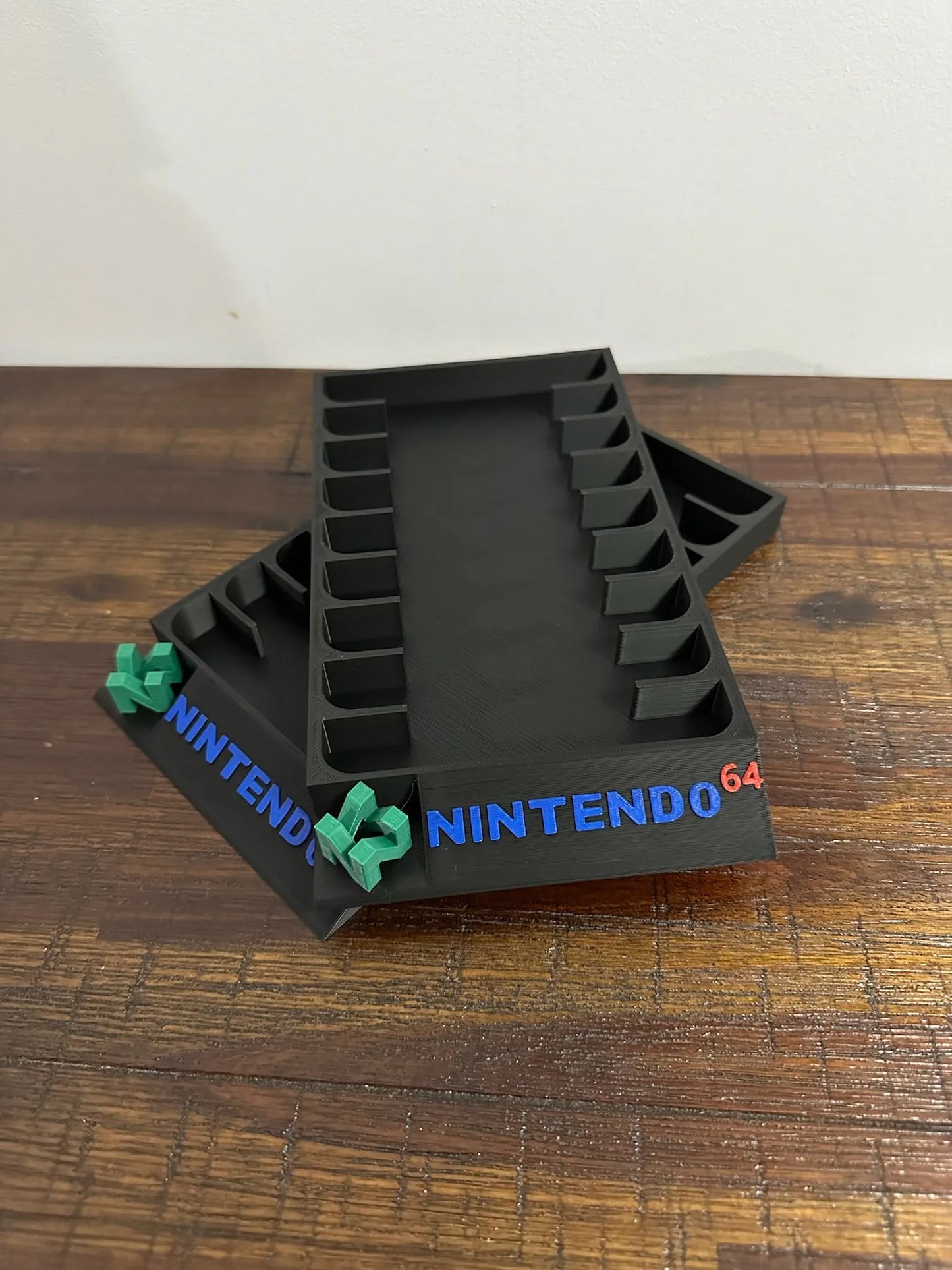 Nintendo 64 Game Holder - With 3D N64 Logo & Coloured Text - Holds 9 Games - Michael's 3D World
