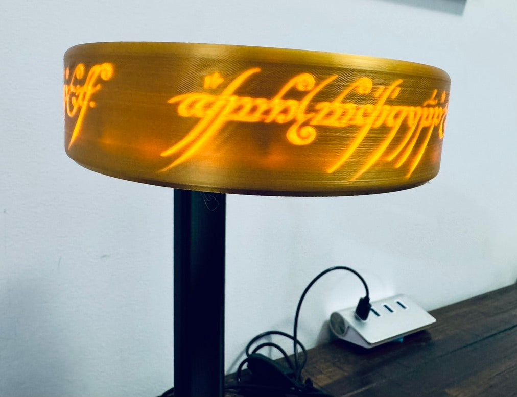 Lord Of The Rings - The One Ring - Unique Wall Art / Night Light
