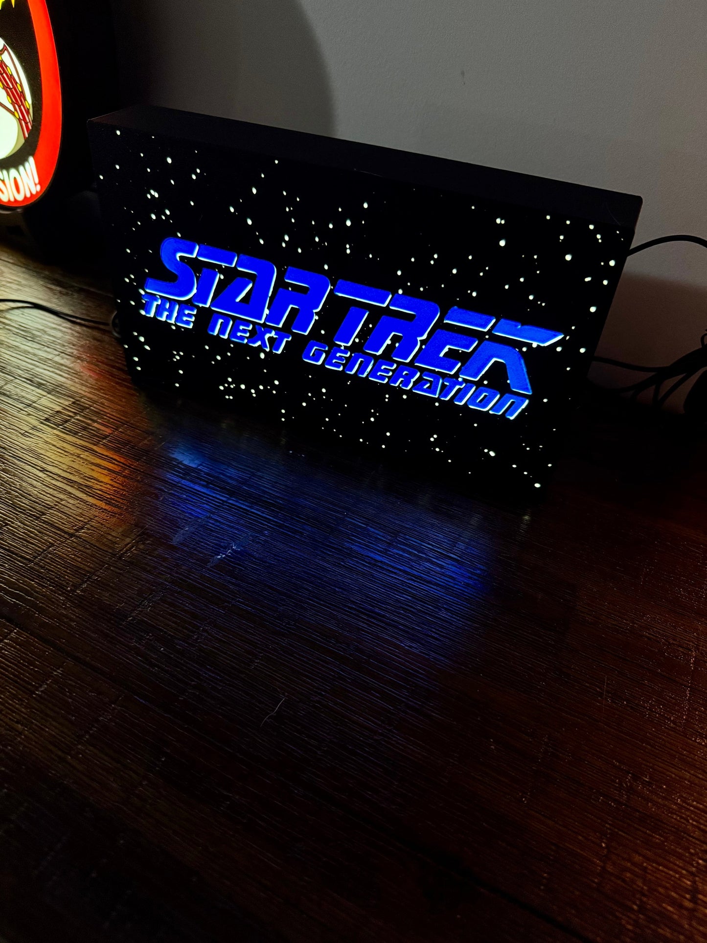 StarTrek: The Next Generation TNG - LED Light Up Artwork / Illuminated Wall Art / LED Display Sign