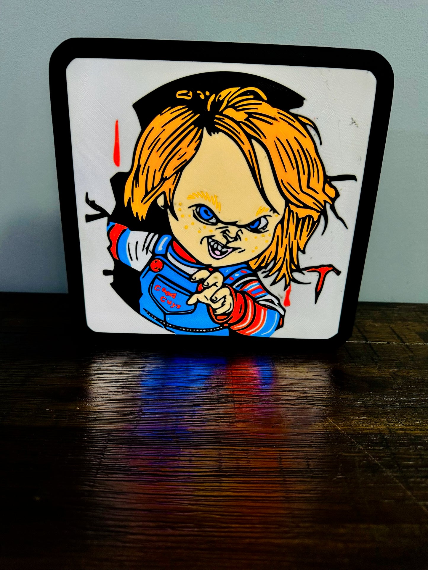 "Good Guy" Chucky - Light Up Sign / Night Light - USB Powered